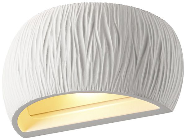 Applique SLV PLASTRA CURVED CUTRAIN R7s 20W VAR 295×130×125mm blanc