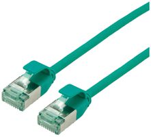 Cavo patch RJ45 ROLINE RM DataCenter slim cat.6A U/FTP AWG32 TPE verde 0.15m