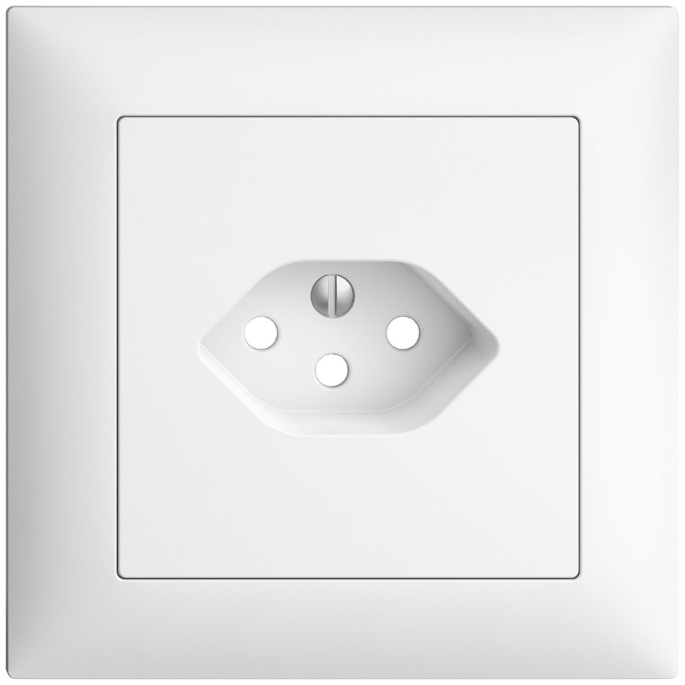 UP-Frontset, EDIZIOdue weiss 88×88mm 1×T13