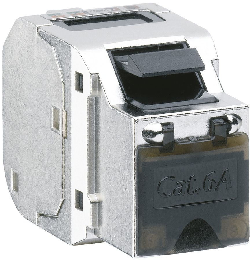 RJ45-Modul Hager HMS Kat.6A, STP, Keystone, 100 Stück