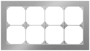 Intestazione INC EDIZIO.liv prestige SNAPFIX® 2×4 274×154mm acciaio affinato Cr