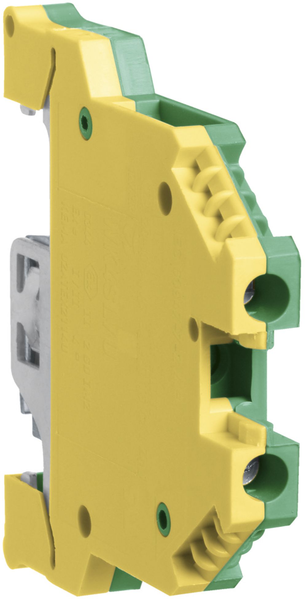 Durchgangs-Reihenklemme Hager 4mm², PE, Schraubklemme