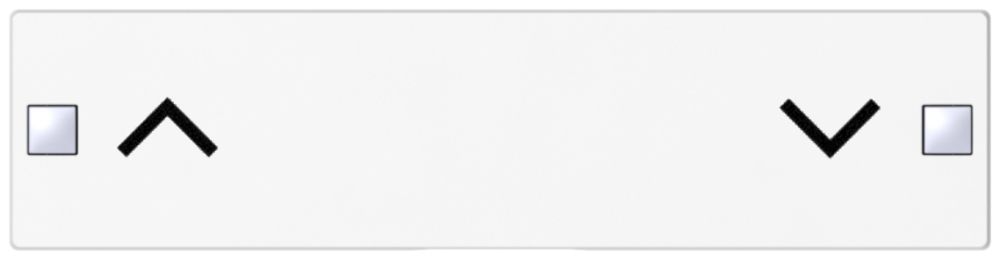 Taste SIDUS 4/8f zu Tastsensor mit Pfeil auf/ab, weiss