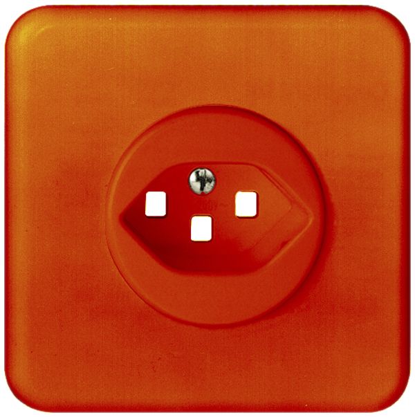UP-Frontset FH 1×T23 orange, für Steckdose mit Steckklemmen