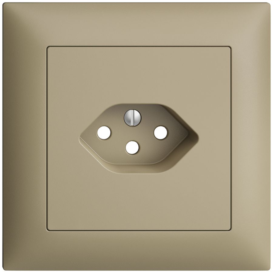 UP-Frontset EDIZIOdue sand 88×88mm 1×T13