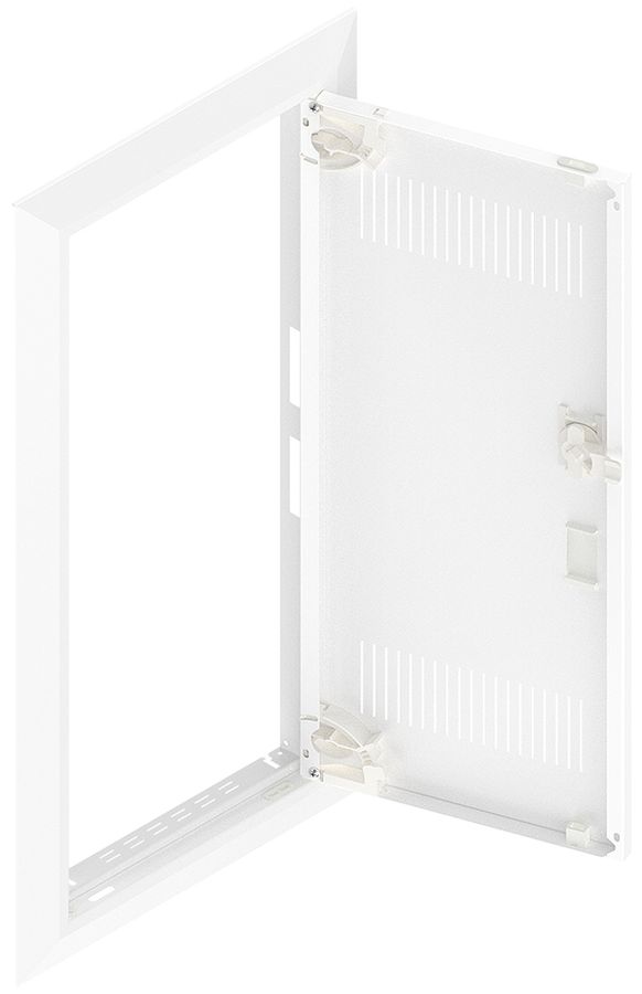 Porta con fessura e cornice SE Pragma bianco per 1campo/4file