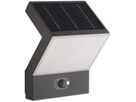 Lampada a muro solare LED DOTLUX FLASHwall-sensor 3.5W 250lm 3000K IP54 grigio