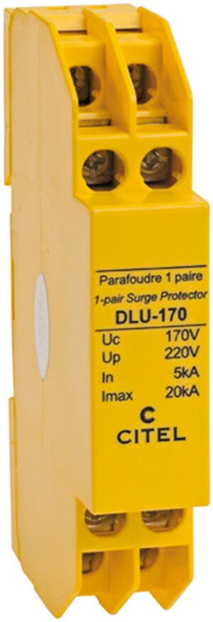 Parasurtenseur Flury DLU, type 3, 150VDC, 1×2 fils