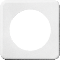 Abdeckplatte I 58mm weiss