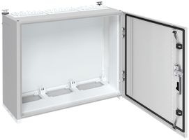 Armadio murale Hager univers con porta piena CP II IP55 800×800×275mm RAL 7035