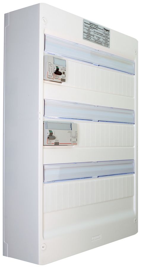 AP-Kleinverteiler Legrand 3-reihig 54 TE weiss