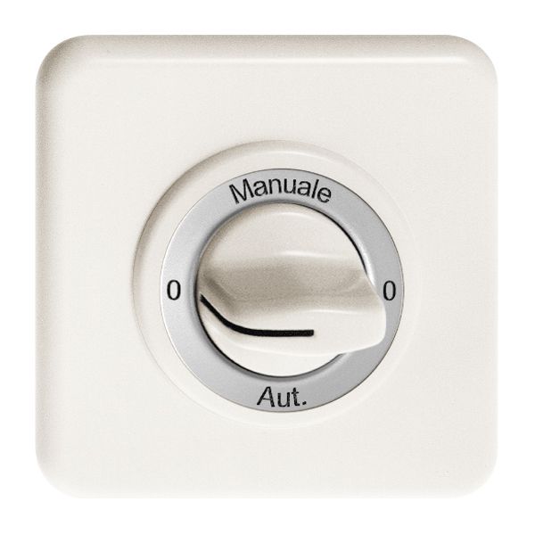 Kit frontale INC 0-Manuale-0-Aut. per interr. rot. bianco