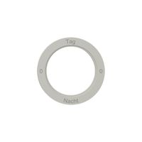 Kennscheibe NEVO, f.Drehschalter, 0-Tag-0-Nacht, lichtgrau