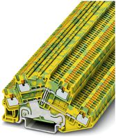 Morsetto di protezione 0.14…1.5mm² raccordo Push-in verde/giallo PTTBS 1.5/S-PE