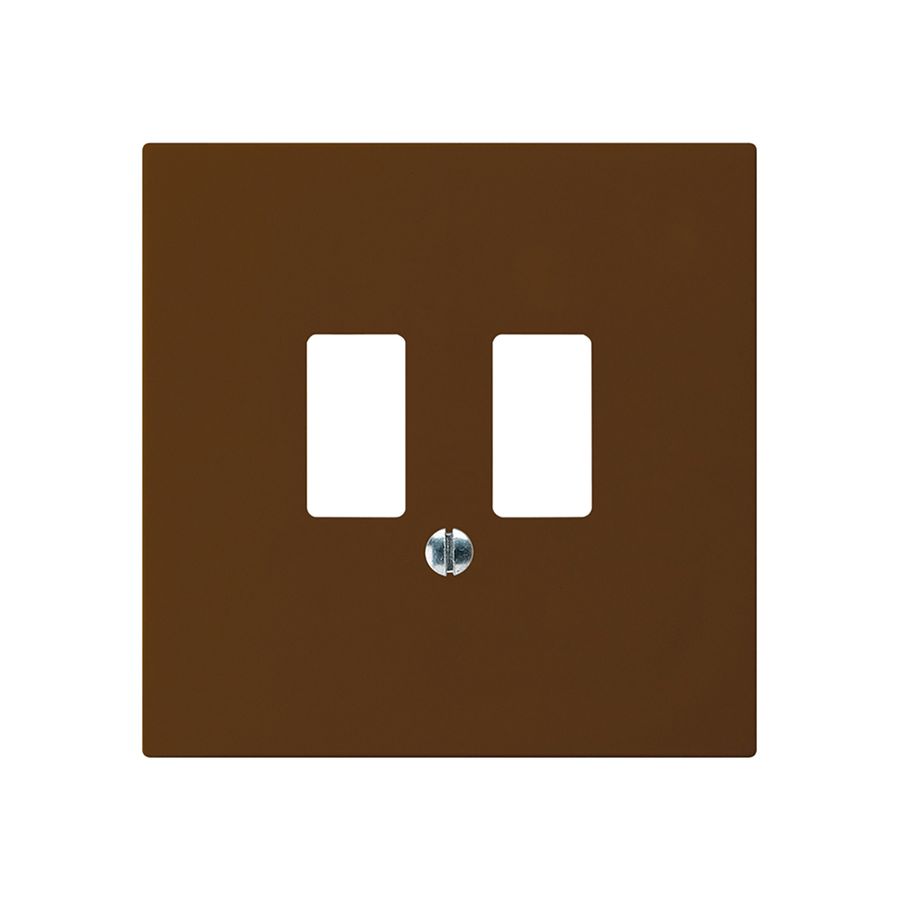 Frontplatte kallysto für USB-Steckdose braun