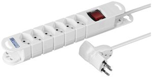 Steckdosenleiste Steffen VARIABL Mister T 6×T13 3m weiss