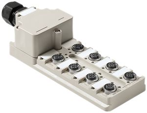Verteiler Weidmüller SAI-8-M M12 OL Haubenversion 8 Buchsen 5L M12