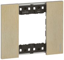 Cadre de recouvrement Living Now 2 modules 102.5×86mm gold