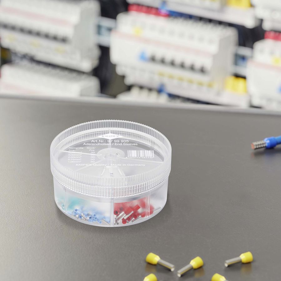 Assortimento capicorda KNIPEX con capicorda isolati 150 pezzi