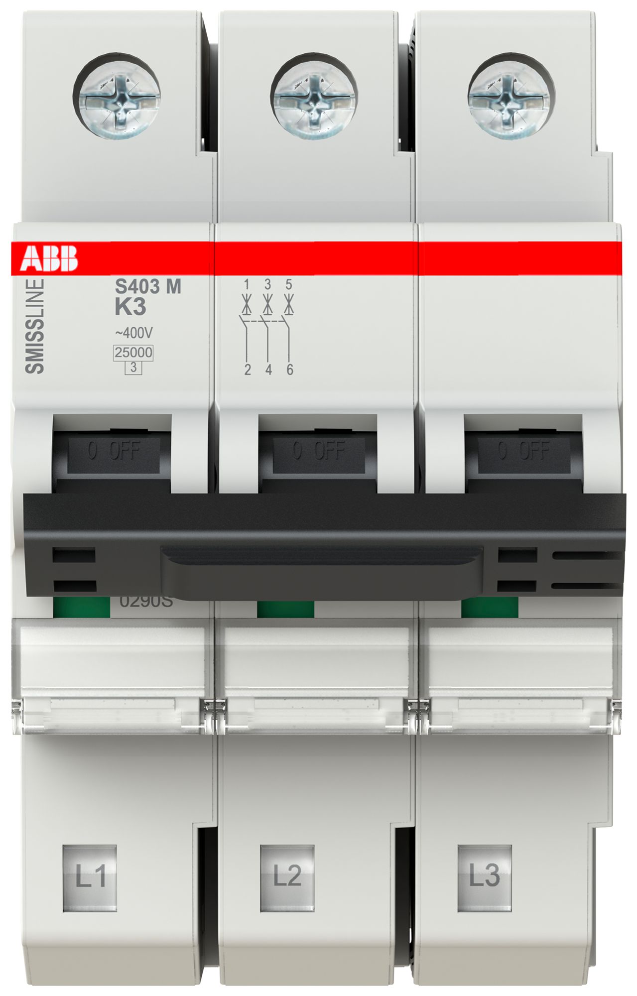 Disjoncteur SMISSLINE TP S 3×3A K 25kA