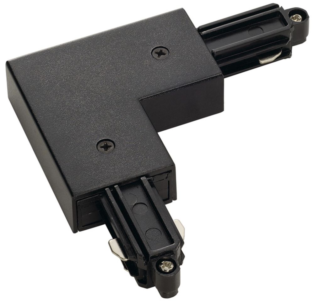 Eckverbinder SLV für 1-Phasen AP-Stromschiene, Erde aussen schwarz