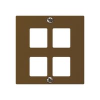 Kit frontale INC HMS kallysto A per 4 moduli marrone