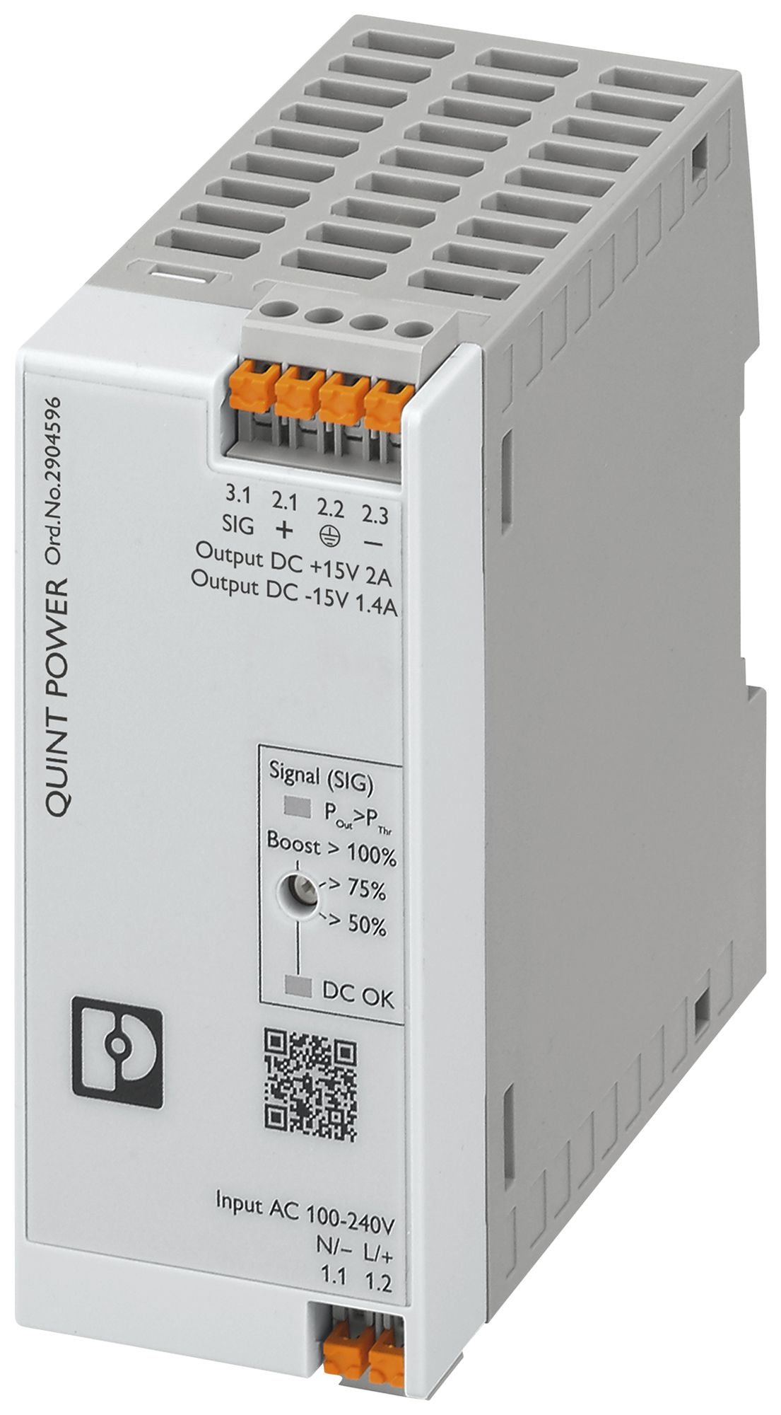 Schaltnetzteil PX QUINT4-PS/1AC/2X15DC/2/PT 1L OUT:15VDC/2A