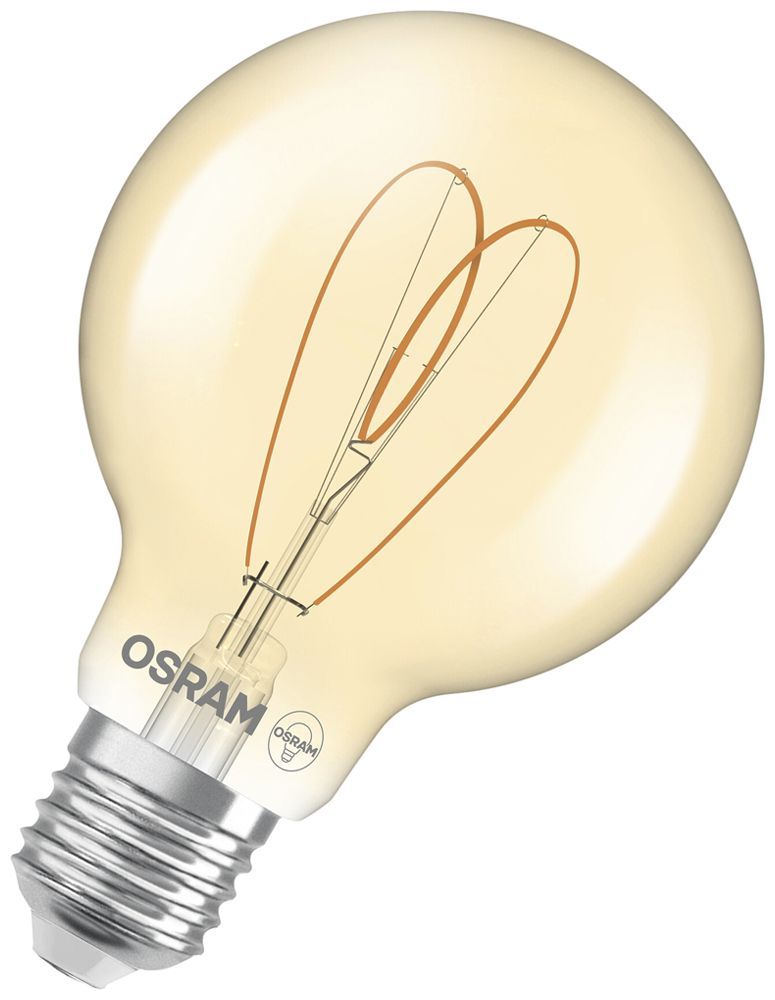 Lampada LED Osram Vintage 1906 Heart E27 8W 806lm 822 REG Ø80×123mm oro