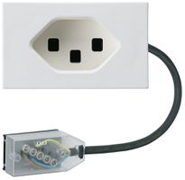 Presa INS 1×tipo 23 Hager FLF per cavo piatto Technofil L3 bianco