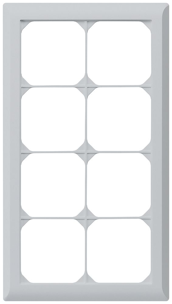 UP-Abdeckrahmen kallysto.line 4×2 hellgrau 152×272mm