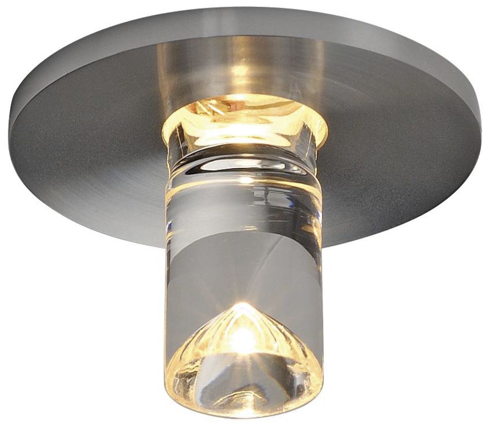 EB-LED-Deckenleuchte SLV LIGHTPOINT 350mA 1W 100lm 3000K EB-Ø34mm chrom/Glas