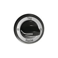 Frontset 0-Tag-0-Nacht schwarz, für Drehschalter FH
