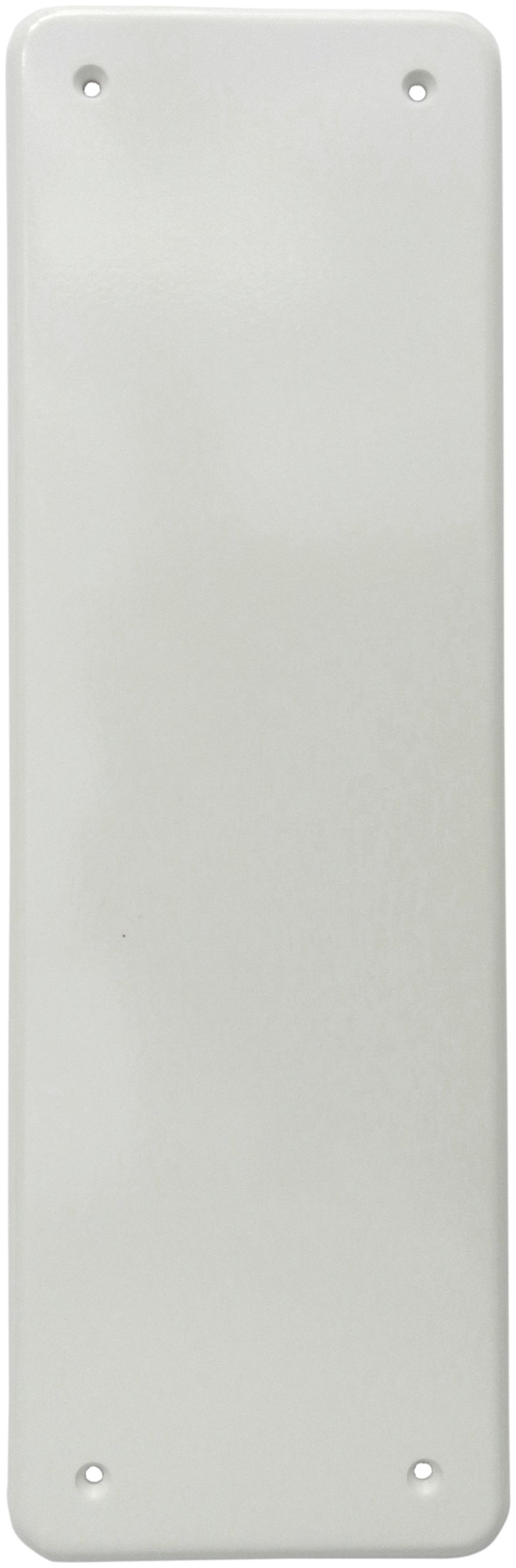 Abdeckplatte I-I-I-I mit 4 Ecklöcher,86×206mm weiss