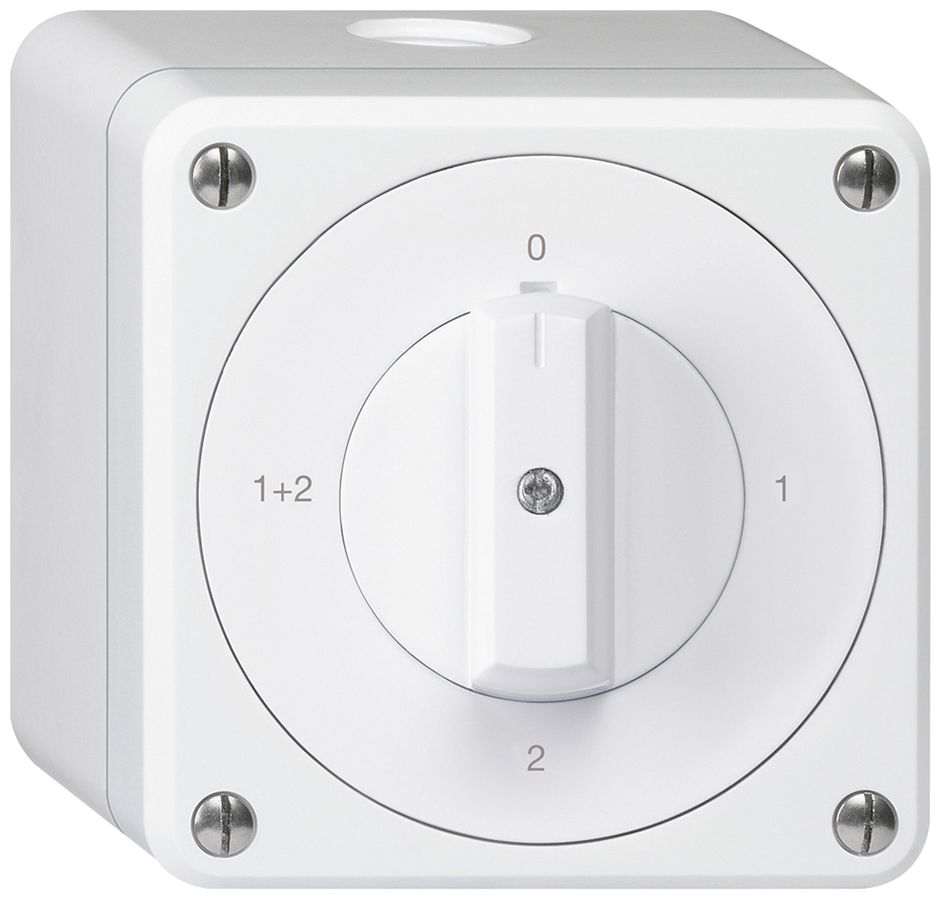 AP-Drehschalter robusto IP55 Schema 1/1P weiss