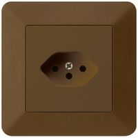 Prise ENC kallysto.trend T13 brun avec sécurité enfants