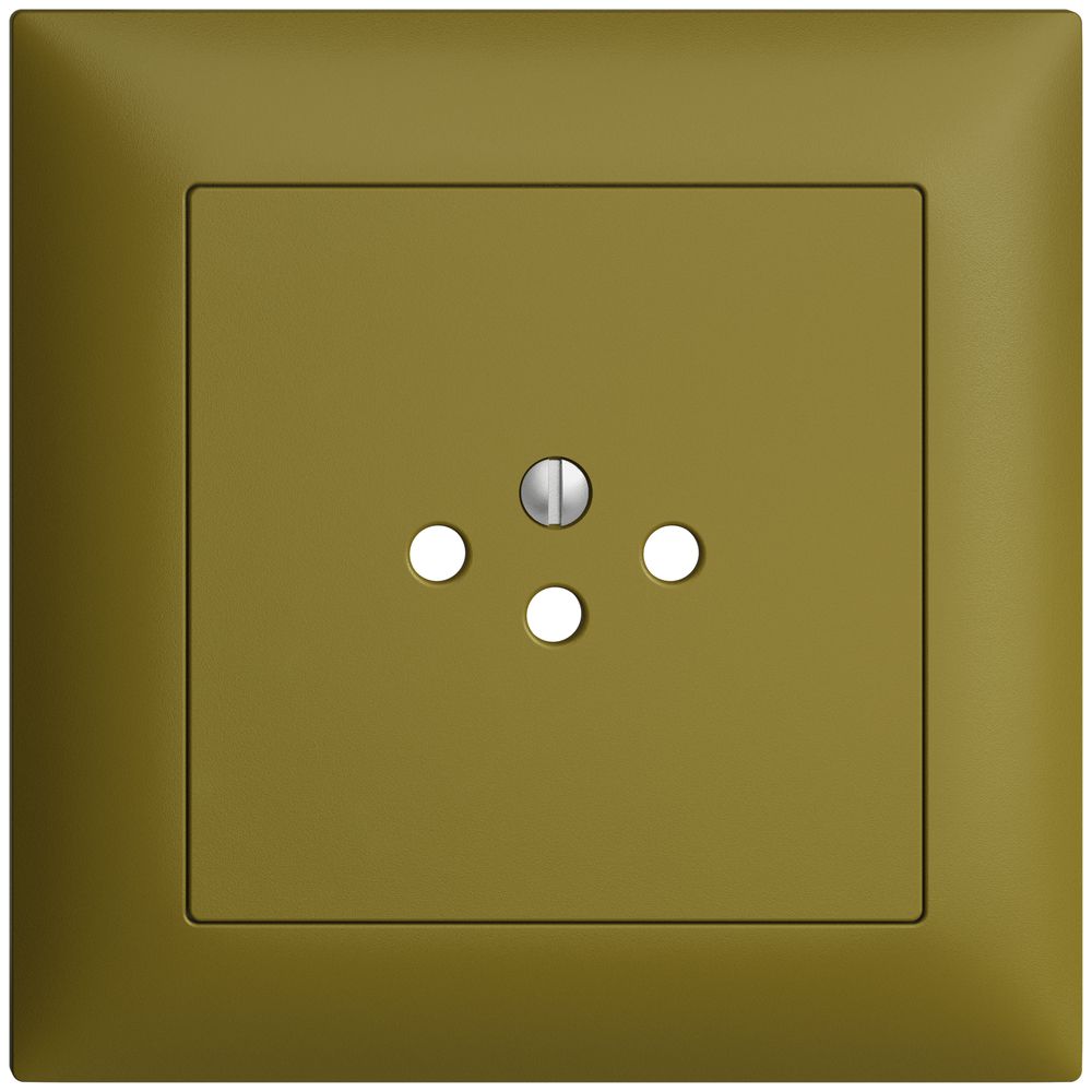 UP-Frontset EDIZIOdue olive 88×88mm 1×T12A