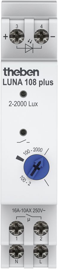 Interrupteur crépusculaire Theben LUNA 108 plus EL