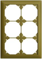 Abdeckrahmen EDIZIOdue 2×3 olive