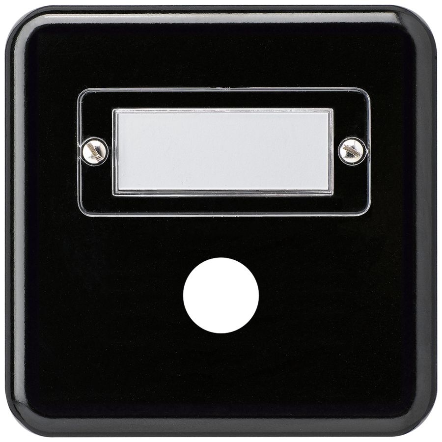 Abdeckplatte basico Gr.I 1×Sonnerie schwarz