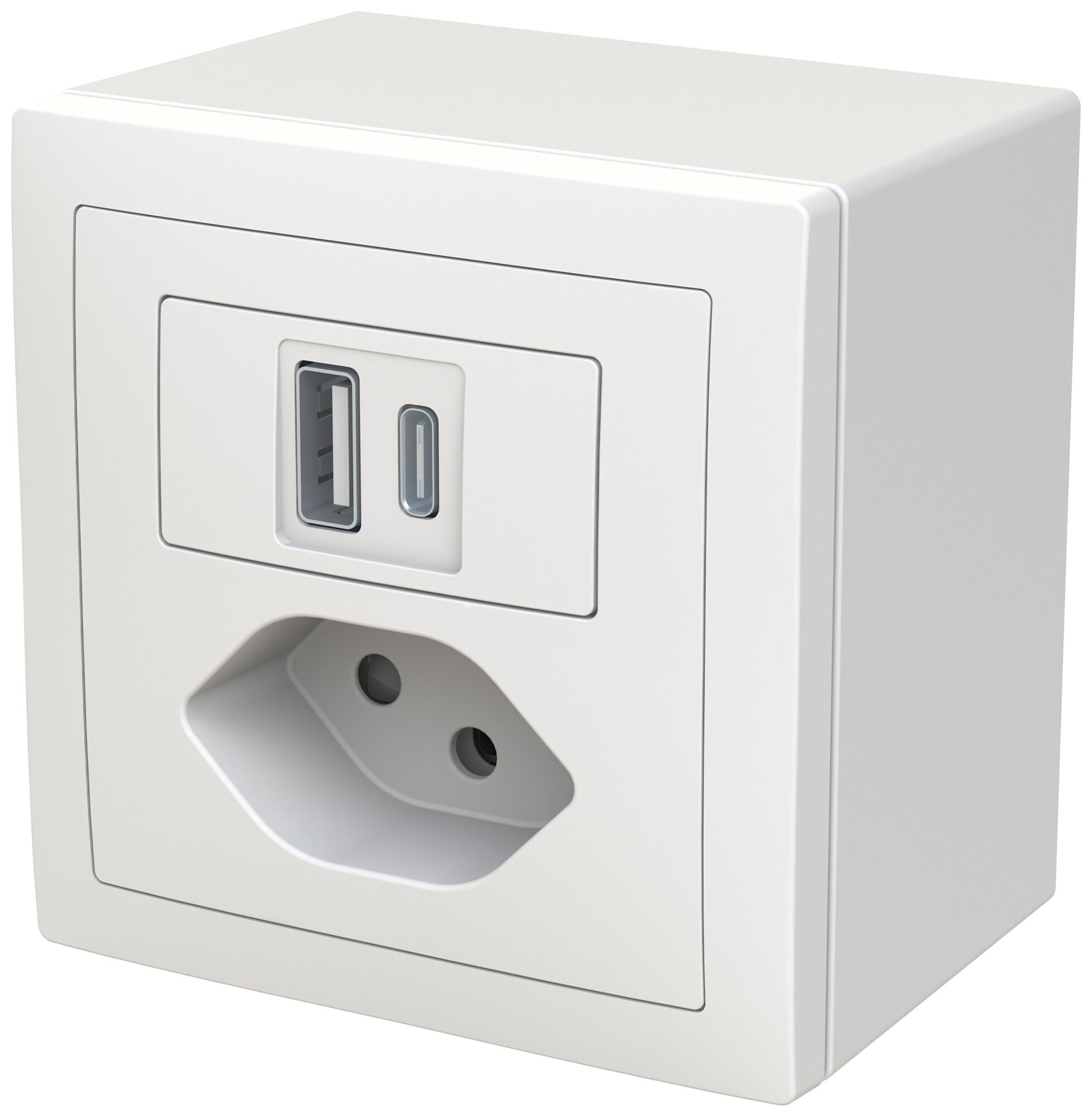 Prise de charge USB AP ABB Sidus 1×USB-A 1×USB-C + T13 3000mA OUT:5V bc
