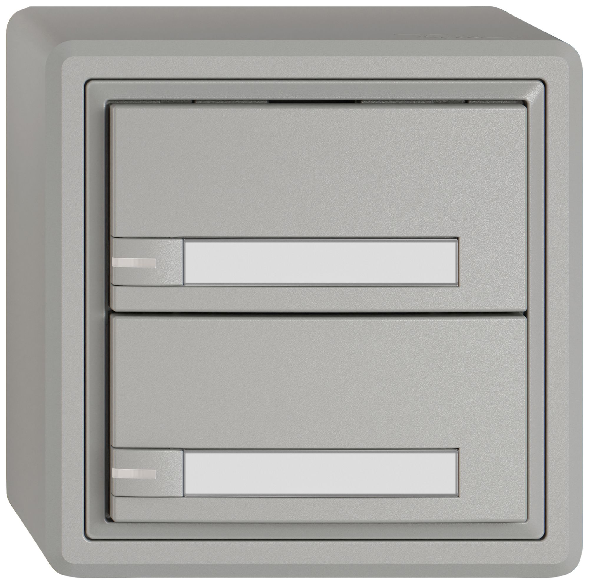 AP-Universaltaster EDIZIO.liv UNI SNAPFIX® m.LED RGB 2× 1-Tbed.Pap.hgu