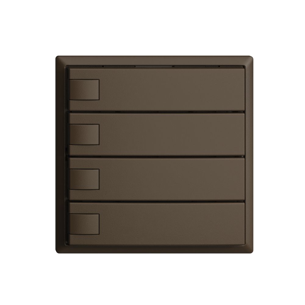 KNX-Taster RGB EDUE, 250mW, o.LED, 4×Taste, 1×Tastenb., cof