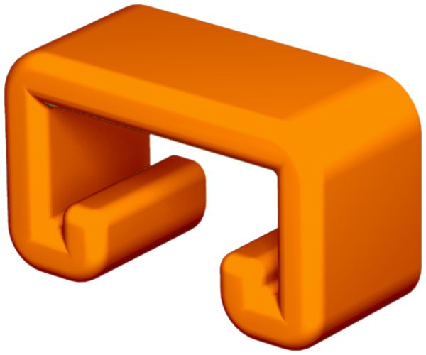 Schutzkappe Bettermann für CPS5 Profilschiene orange