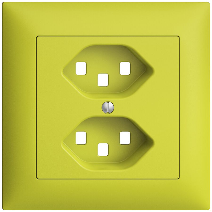 Kit frontal ENC EDIZIOdue lemon 88×88mm 2×T23