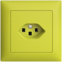 UP-Steckdose EDIZIOdue T23 16A lemon, mit Steckklemmen