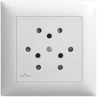 Kit frontal EDIZIOdue blanc 88×88mm 3×T12/1 avec shutter