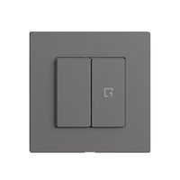 Druckschalter 1K/2T Szene WLAN Edue Wiser dunkelgrau