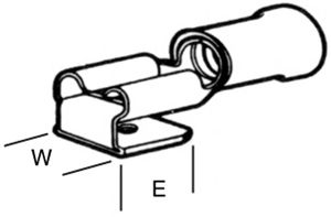 Abzweigsteckhülse isoliert Pidg-Faston 1,5/21,3