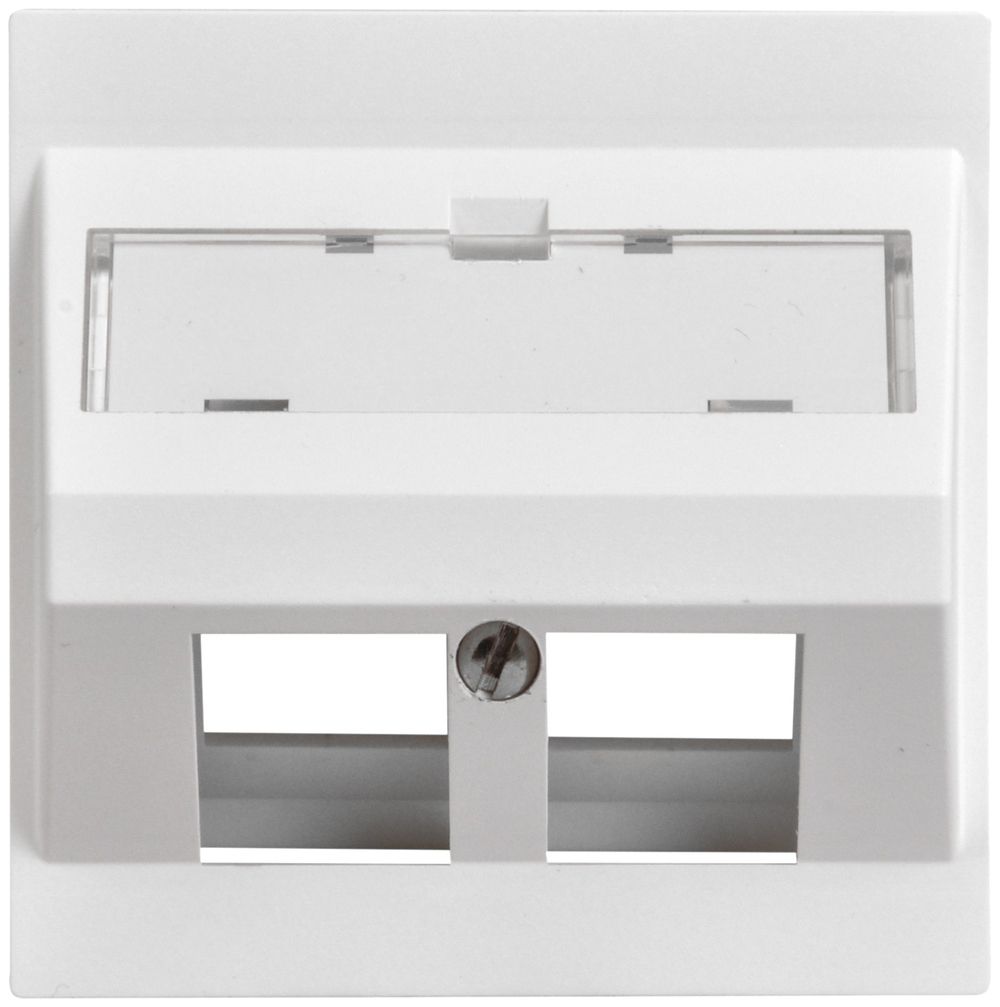 Kit montaggio Keystone Dätwyler bianco 2×, EDIZIOdue, obliquo, per combi.