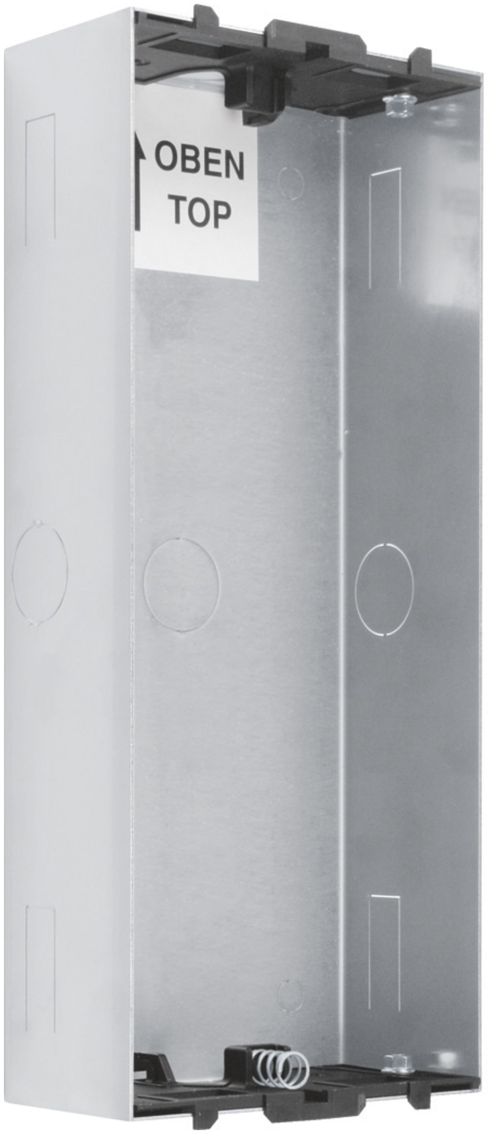 Boîtier ENC pour interphone Hager elcom.one 218×92×47mm acier fin